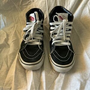 Vans Kids Black and White Sneakers